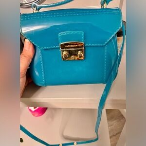 GUC Furla jelly Teal Mini Bag